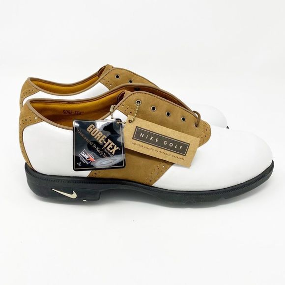 Nike Other - NWT Golf Shoes-Nike Comfort kempshell Gore-tex Summer white tan mens spikes …